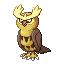 Noctowl, Front, in FireRed & LeafGreen