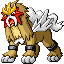 Entei, Front, in FireRed & LeafGreen