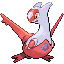 Latias, Front, in FireRed & LeafGreen
