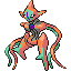Deoxys Attack Forme, Front, in FireRed & LeafGreen