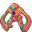 Deoxys Defense Forme, Front, in FireRed & LeafGreen