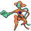 Deoxys Normal Forme, Front, in FireRed & LeafGreen