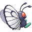 Butterfree, Back, in FireRed & LeafGreen