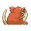 Raticate, Back, in FireRed & LeafGreen