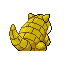Sandshrew, Back, in FireRed & LeafGreen
