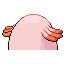 Chansey, Back, in FireRed & LeafGreen