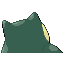 Snorlax, Back, in FireRed & LeafGreen
