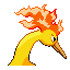Moltres, Back, in FireRed & LeafGreen