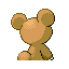 Teddiursa, Back, in FireRed & LeafGreen