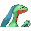 Grovyle, Back, in FireRed & LeafGreen
