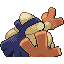 Hariyama, Back, in FireRed & LeafGreen