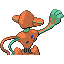 Deoxys Normal Forme, Back, in FireRed & LeafGreen