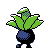 Oddish, Back, in Gold & Silver