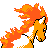 Ponyta, Back, in Gold & Silver