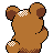 Teddiursa, Back, in Gold & Silver