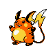 Raichu, Front, in Gold & Silver