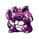 Nidoking, Front, in Gold & Silver