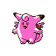 Clefable, Front, in Gold & Silver
