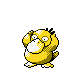 Psyduck, Front, in Gold & Silver