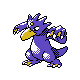 Golduck, Front, in Gold & Silver