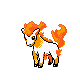Ponyta, Front, in Gold & Silver