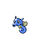 Horsea, Front, in Gold & Silver