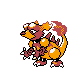 Magmar, Front, in Gold & Silver