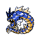 Gyarados, Front, in Gold & Silver