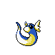 Dratini, Front, in Gold & Silver