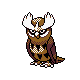 Noctowl, Front, in Gold & Silver