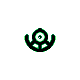 Unown U, Front, in Gold & Silver