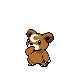 Teddiursa, Front, in Gold & Silver
