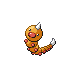Weedle, Front, in HeartGold & SoulSilver