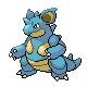 Nidoqueen, Front, in HeartGold & SoulSilver
