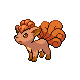 Vulpix, Front, in HeartGold & SoulSilver