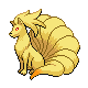 Ninetales, Front, in HeartGold & SoulSilver