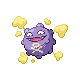 Koffing, Front, in HeartGold & SoulSilver