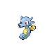 Horsea, Front, in HeartGold & SoulSilver