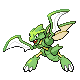 Scyther, Front, in HeartGold & SoulSilver