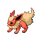 Flareon, Front, in HeartGold & SoulSilver