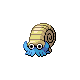 Omanyte, Front, in HeartGold & SoulSilver