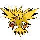 Zapdos, Front, in HeartGold & SoulSilver