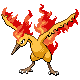 Moltres, Front, in HeartGold & SoulSilver