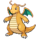 Dragonite, Front, in HeartGold & SoulSilver