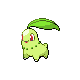 Chikorita, Front, in HeartGold & SoulSilver