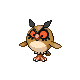 Hoothoot in HeartGold & SoulSilver