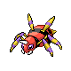 Ariados, Front, in HeartGold & SoulSilver