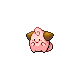 Cleffa, Front, in HeartGold & SoulSilver