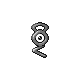 Unown G, Front, in HeartGold & SoulSilver
