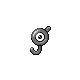 Unown J, Front, in HeartGold & SoulSilver